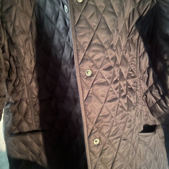 LL Bean Women's Quilted Riding Jacket in black size Large - Picture 7 of 13